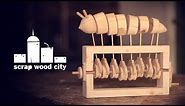 How to make a mechanical worm toy, out of wood