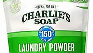 Charlie’s Soap Laundry Powder New (150 Loads, 1 Pack) Fragrance Free Hypoallergenic Plant Based Deep Cleaning Laundry Powder – Biodegradable Eco Friendly Sustainable Laundry Detergent