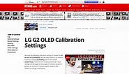 LG G2 OLED Calibration Settings