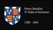 Wars of the Roses: Henry Beaufort, 3rd Duke of Somerset (history & miniature)