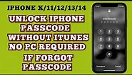 How To Unlock iPhone X/11/12/13/14 Series iPhone Passcode Without Data Losing ! Unlock Forgot iPhone
