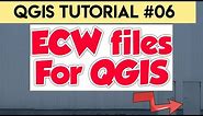 QGIS Software Tutorial on ECW Data Files (Beginner Lesson 06)