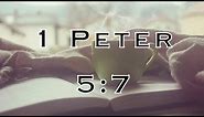 1 Peter 5:7 Give all your worries and cares to God, for He cares about you!