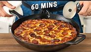 PAN PIZZA IN 1 HOUR (No Mixer)
