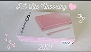 Unboxing a pink nintendo ds lite in 2021 | Starting a pink console collection