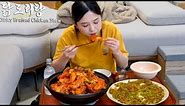 Real Mukbang:) No-fail "Braised Spicy Chicken stew" recipeㅣShrimp-Jeon, Soju