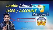 how to enable administrator account in windows 7 || enable admin user in all windows || I TeCh UK