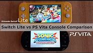 Switch Lite vs PS Vita. Console Comparison.