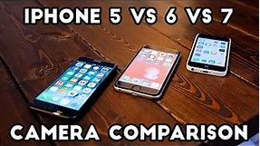 iPhone 5 vs. 6 vs. 7's Camera - WORTH THE UPGRADE?