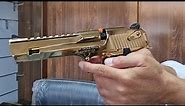 Desert Eagle mark XIX Titanium Gold .44 Magnum Pistol Review and Unboxing.