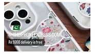iPhone Express - Cute Floral Bear white outline Thick...
