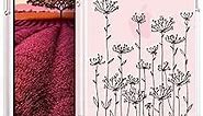 Topgraph Case Compatible for iPhone 15 Floral Flower Clear Cute for Women Girly Designer Girls, Transparent Phone Case Flower Design Compatible with iPhone 15 (Simple Floral)