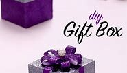 DIY Glitter Gift Box