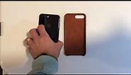 Apple Leather Case (Saddle Brown) for iPhone 7 Plus Jet Black - Review
