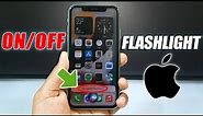 How to Turn On/Off Flashlight on iPhone 11 (2024)