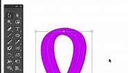 How to Draw Cancer Ribbon easily with illustrator | World Cancer Day symbol #WorldCancerDay
