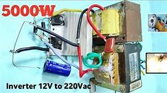i make 5000W POWERFUL 12V to 220V inverter at home using Dual UPS Transformer IGBT