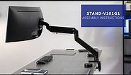 STAND-V101G1 Pneumatic Arm Single Monitor Desk Mount Assembly by VIVO