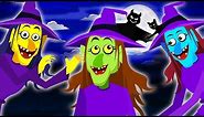 Halloween Songs - Three Little Witches & Funny Skeletons Finger Family