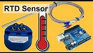 How to use RTD sensor ( PT100 with arduino tutorial )