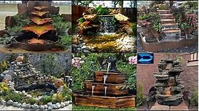 Waterfall design for garden | Waterfall Backyard Pond | Small Waterfall Ideas | Backyard Waterfalls