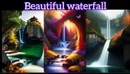most beautiful waterfall in the world 😍 AI generated | ai home |