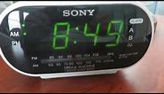 How to set the date/time on the SONY Alarm Clock