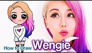 How to Draw Wengie Easy Chibi | Famous Youtuber
