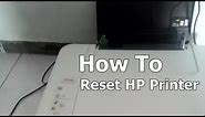 How to Reset HP Printer 1515 and Most Models
