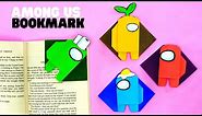 How to make origami AMONG US bookmark [AMONG US DIY]