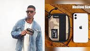 Rough Enough Card Holder Wallet for Men Teen Boys with Zipper Neck Lanyard Coin Purse Keychain Khaki Camo Cordura