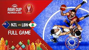 New Zealand 🇳🇿 - Lebanon 🇱🇧 | Basketball Full Game - #FIBAASIACUP 2022