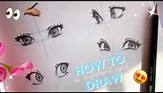 How To Draw 4 Types of Eyes!👀✍🏽My Eye Drawing Secret 🤫| Christina Lorré Tutorial ✍🏽💗✨