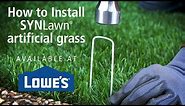 How to install SYNLawn artificial grass available at Lowe's Home Improvement
