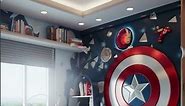 Captain America-Themed Bedroom Collection for Kids | Superhero-Inspired Decor & Accessories
