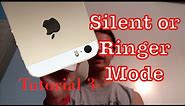 Setting the Silent and Ringer Mode on your iPhone 5s | Tutorial 3