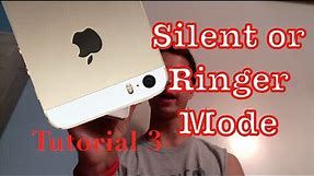 Setting the Silent and Ringer Mode on your iPhone 5s | Tutorial 3