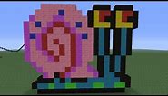 Minecraft Pixel Art: Gary (Spongebob) Tutorial