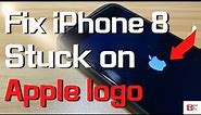How to Fix iPhone 8 (Plus) Stuck on Apple logo | Get Past Frozen Black or White Apple Logo