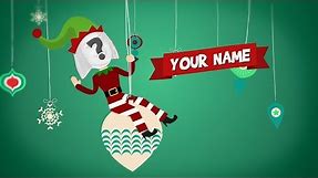 Animated Christmas Card Template - Christmas Elves - YOUR FACES!