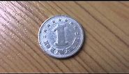 Old coin of Yugoslavia - The 1 Dinar from 1953
