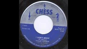 WILLIE MABON - I DON'T KNOW - CHESS