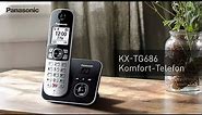 Schnurloses Telefon mit neuen Funktionen zur Anrufsperre KX-TG686 | Panasonic Produktvorstellung