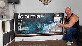 2020 65” LG CX OLED unboxing,wall mounting & demo !