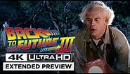 Back to the Future Part III | Opening Scene in 4K Ultra HD | Doc Brown Sees His Own Grave
