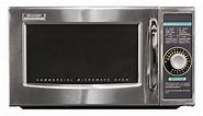 Sharp 1 Cu. Ft. Stainless Steel Medium-Duty Commercial Microwave Oven - R-21LCFS