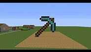 Minecraft Pixel Art Tutorial: Diamond Pickaxe