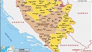 Bosnia and Herzegovina Map | HD Map of the Bosnia and Herzegovina