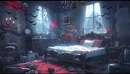 Animated Gothic Winter Vtuber Background, gothic vampire animated background