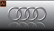 Audi Logo In llustrator | Adobe Illustrator
